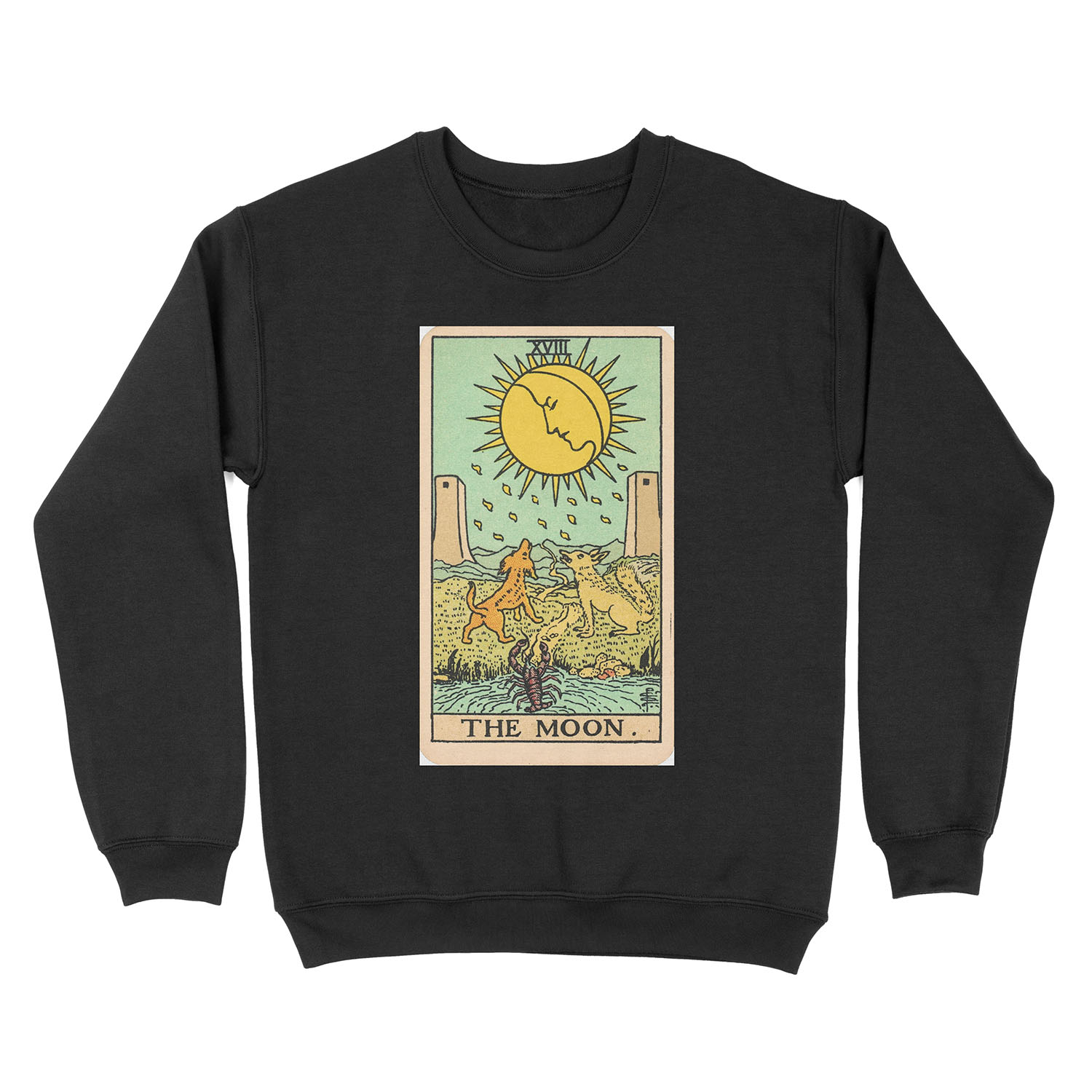 Tarot Card - The Moon Unisex Crewneck Sweatshirt