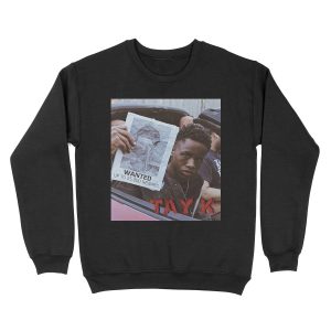Tay K Wanted Unisex Crewneck Sweatshirt