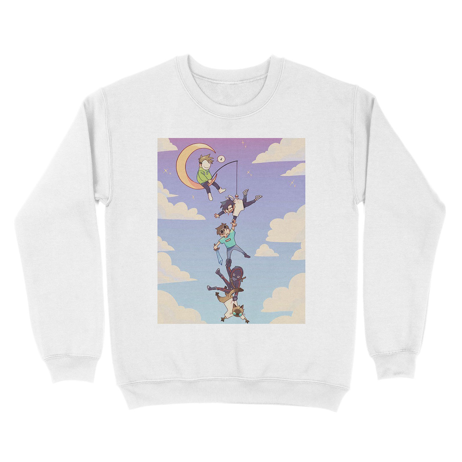 Technoblade Moon Unisex Crewneck Sweatshirt - Image 2