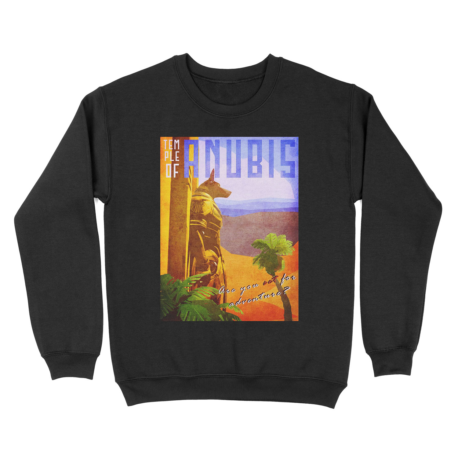 Temple of Anubis Vintage Travel Unisex Crewneck Sweatshirt