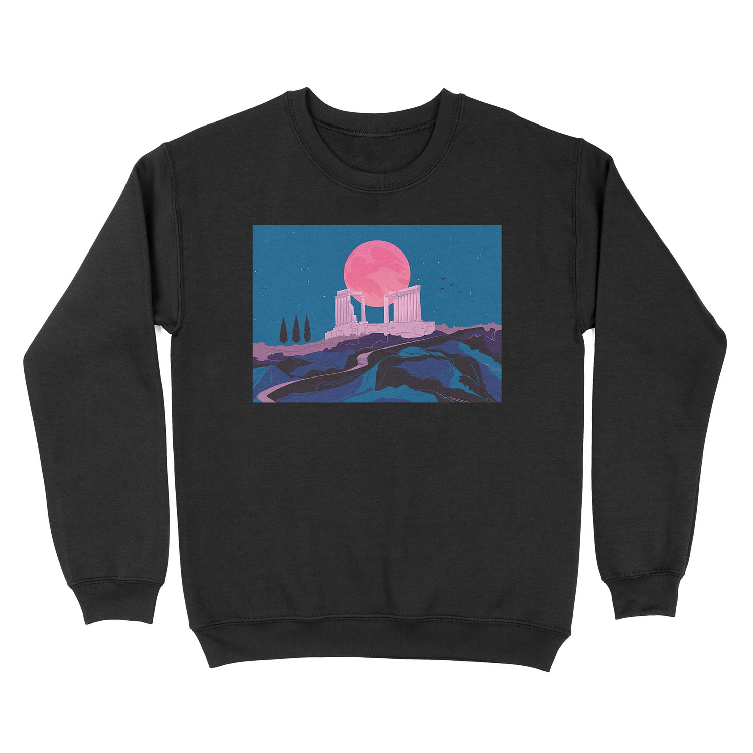 Temple of Poseidon at Sounion Unisex Crewneck Sweatshirt
