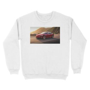 Alternative view of Tesla Model S Unisex Crewneck Sweatshirt