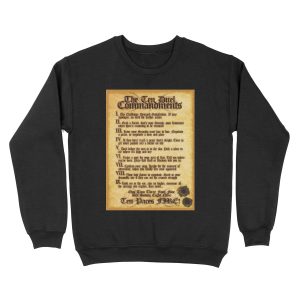 The 10 Duel Commandments Unisex Crewneck Sweatshirt