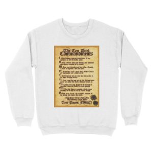 Alternative view of The 10 Duel Commandments Unisex Crewneck Sweatshirt