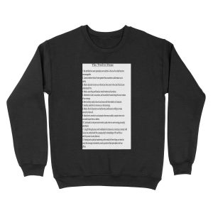 The 12 Steps (12 Traditions also Available see link in Artists Notes Below) Unisex Crewneck Sweatshirt