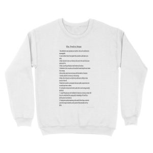 Alternative view of The 12 Steps (12 Traditions also Available see link in Artists Notes Below) Unisex Crewneck Sweatshirt