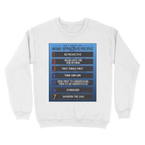 Alternative view of The 7 Habits Of Highly Effective People Motivation Unisex Crewneck Sweatshirt