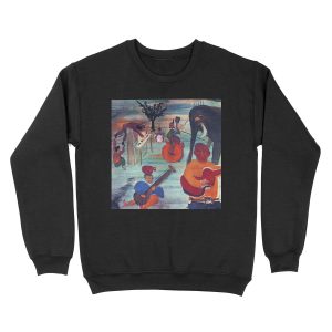 The Band Music from Big Pink (album cover) Unisex Crewneck Sweatshirt