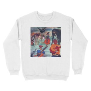 Alternative view of The Band Music from Big Pink (album cover) Unisex Crewneck Sweatshirt