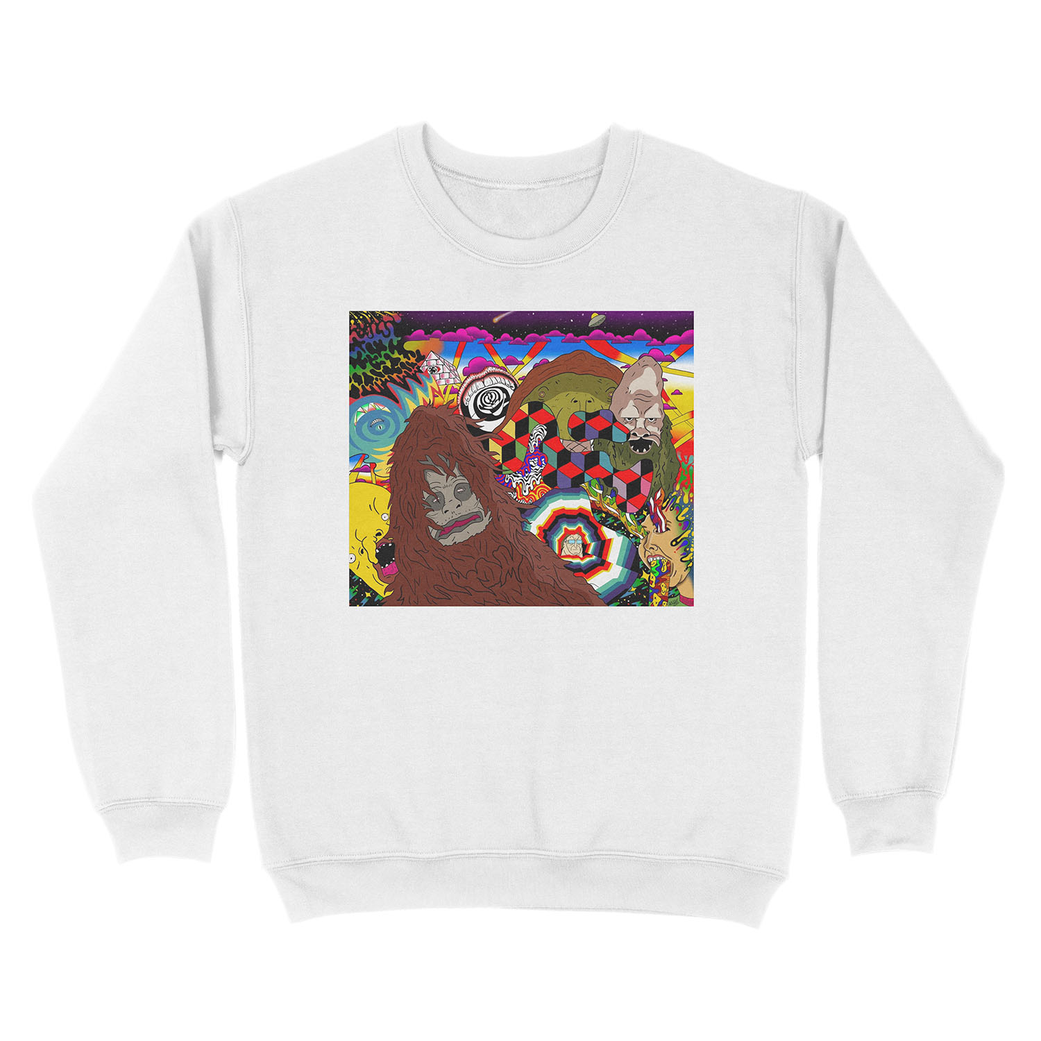 The big lez show wall art Unisex Crewneck Sweatshirt - Image 2
