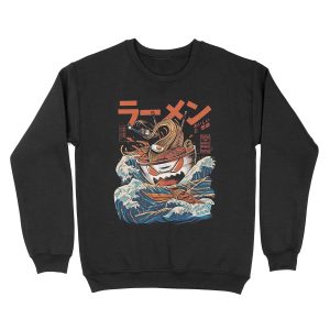 The black Great Ramen Unisex Crewneck Sweatshirt