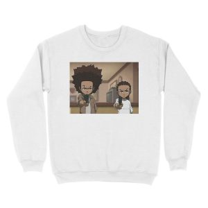 Alternative view of The Boondocks Huey, and Riley Unisex Crewneck Sweatshirt