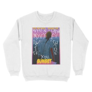 Alternative view of The Boy Who Chased The Sunset - Thoughts Unisex Crewneck Sweatshirt