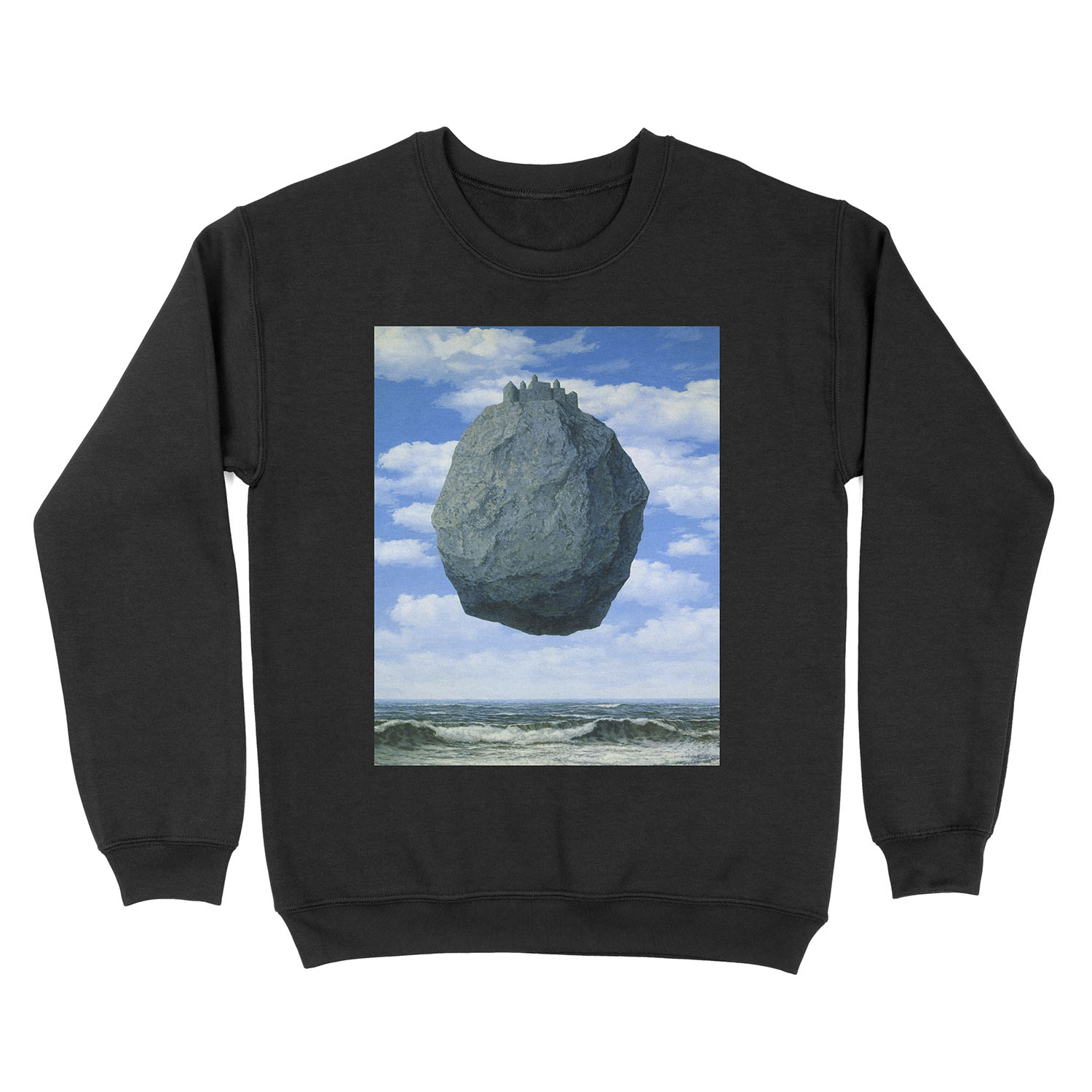 The Castle of the Pyrenees( Le Chateau de Pyrenees)-Rene Magritte Unisex Crewneck Sweatshirt