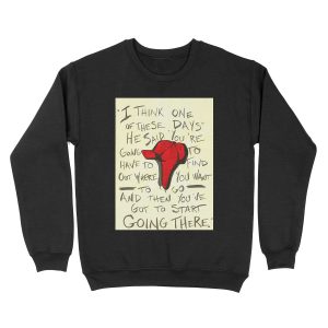 The Catcher in the Rye - Holden's Red Hunting Cap Unisex Crewneck Sweatshirt