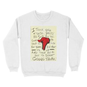 Alternative view of The Catcher in the Rye - Holden's Red Hunting Cap Unisex Crewneck Sweatshirt
