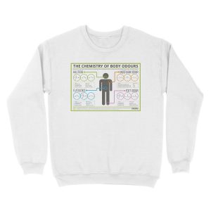 Alternative view of The Chemistry of Body Odours Unisex Crewneck Sweatshirt