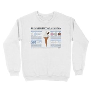 Alternative view of The Chemistry of Ice Cream Unisex Crewneck Sweatshirt