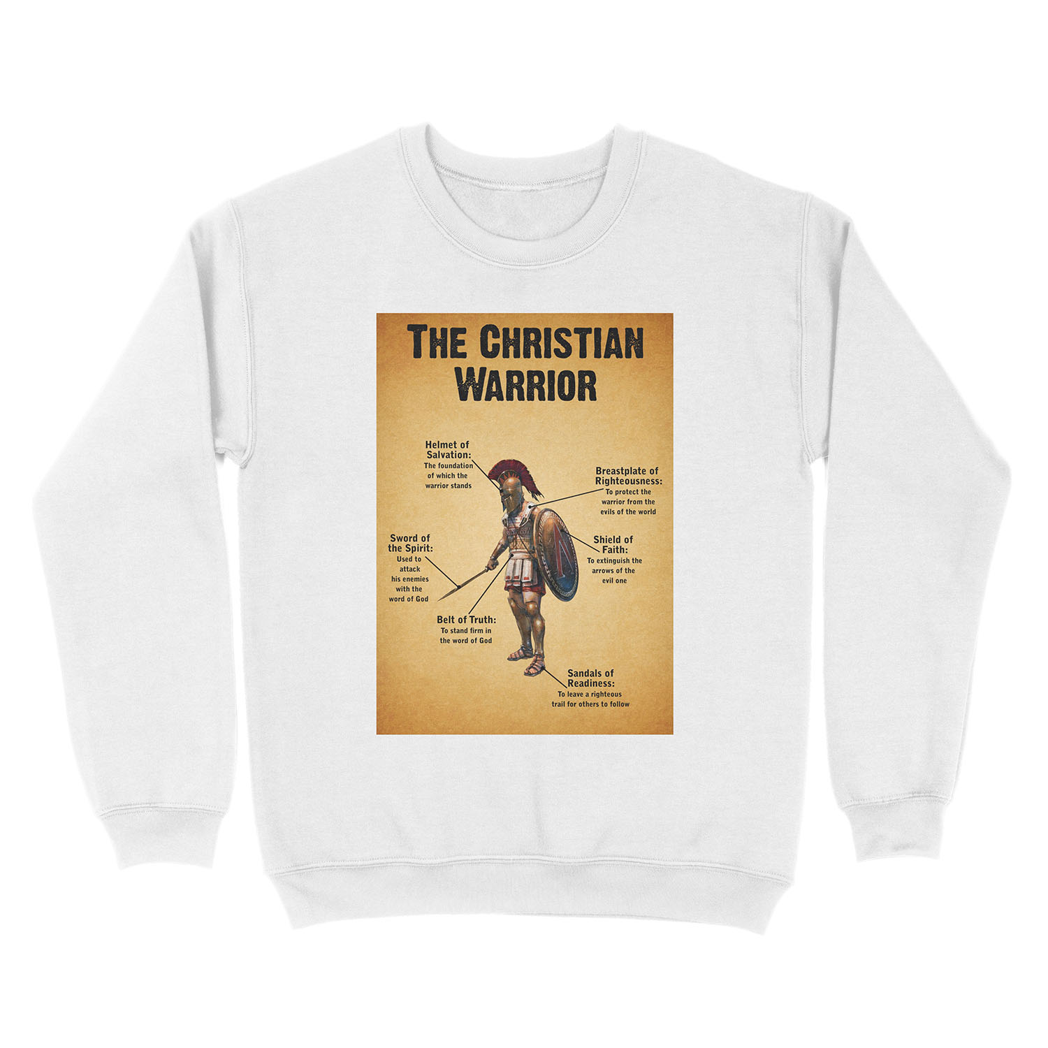 The Christian Warrior Unisex Crewneck Sweatshirt - Image 2
