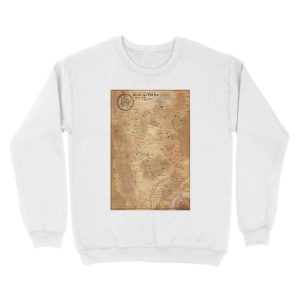 Alternative view of The Dark Tower - Mid-World Map Unisex Crewneck Sweatshirt