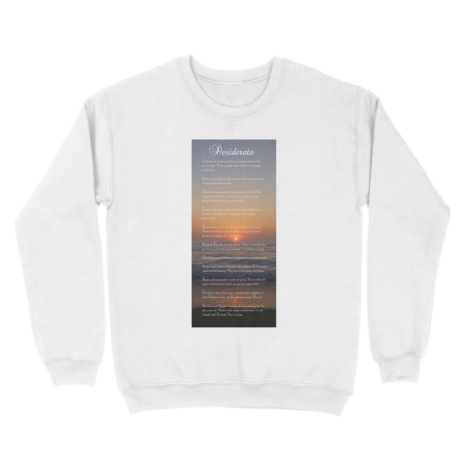 The DESIDERATA Unisex Crewneck Sweatshirt - Image 2