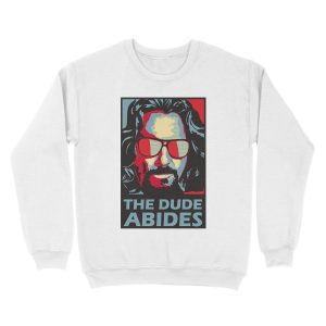 Alternative view of The Dude Abides Man Unisex Crewneck Sweatshirt