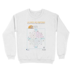Alternative view of The emotions map Unisex Crewneck Sweatshirt