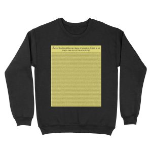 The Entire Bee Movie Script Unisex Crewneck Sweatshirt