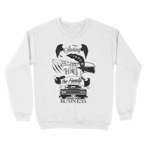 Alternative view of The Family Business Unisex Crewneck Sweatshirt