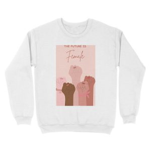 Alternative view of The Future is Female Unisex Crewneck Sweatshirt