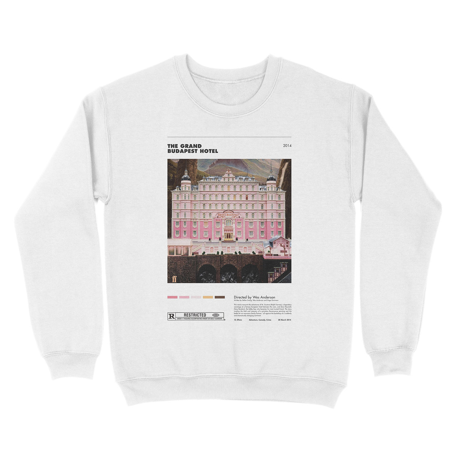 The Grand Budapest Hotel - Minimalist Unisex Crewneck Sweatshirt - Image 2