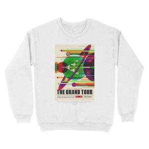 Alternative view of The Grand Tour - NASA/JPL Travel Unisex Crewneck Sweatshirt