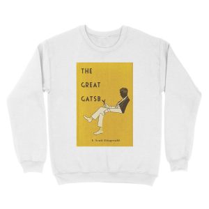 Alternative view of The Great Gatsby Book Cover Unisex Crewneck Sweatshirt