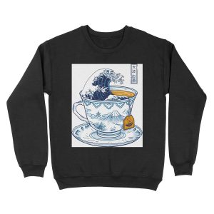The Great Kanagawa Tea Unisex Crewneck Sweatshirt