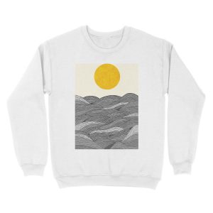 Alternative view of The Grey Waves Unisex Crewneck Sweatshirt