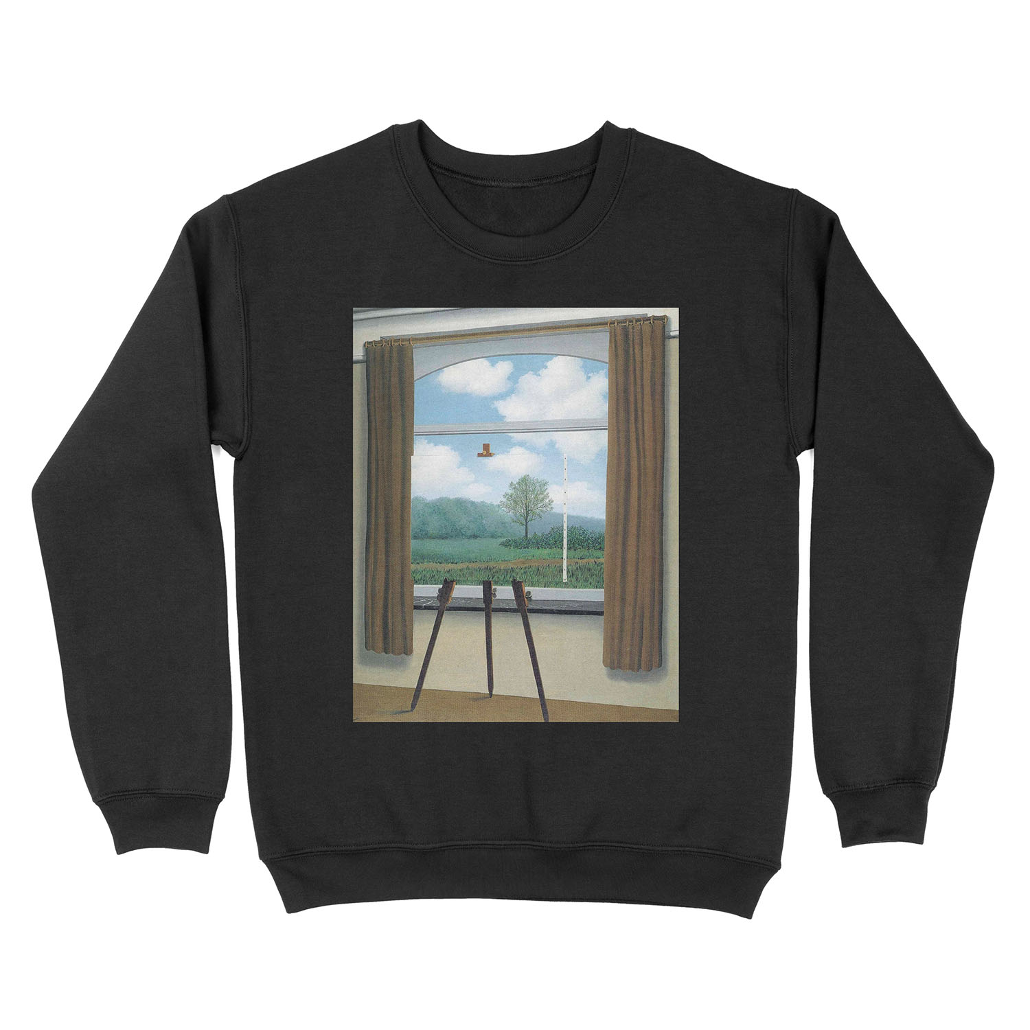 The Human Condition(La condition humaine)-René Magritte Unisex Crewneck Sweatshirt