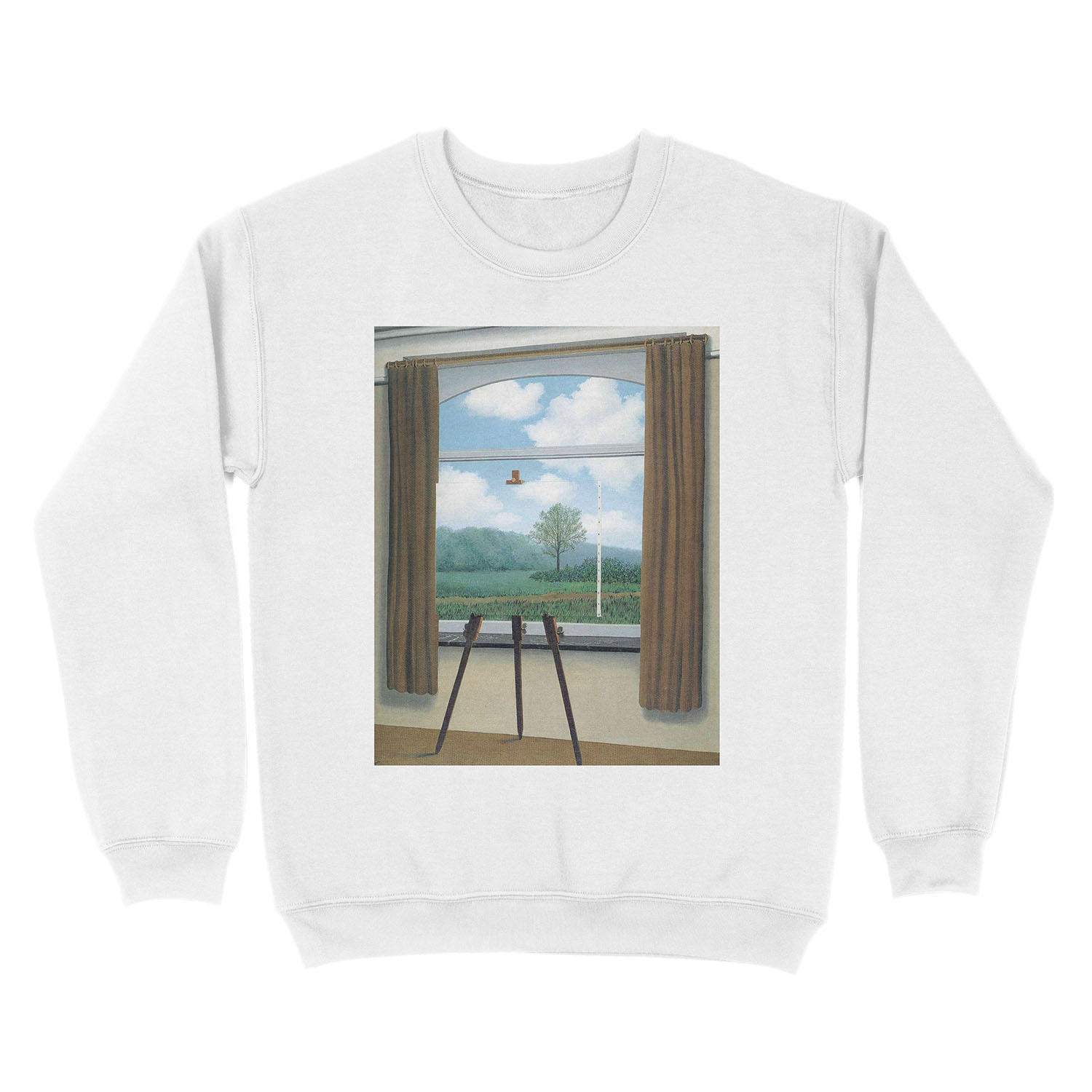 The Human Condition(La condition humaine)-René Magritte Unisex Crewneck Sweatshirt - Image 2
