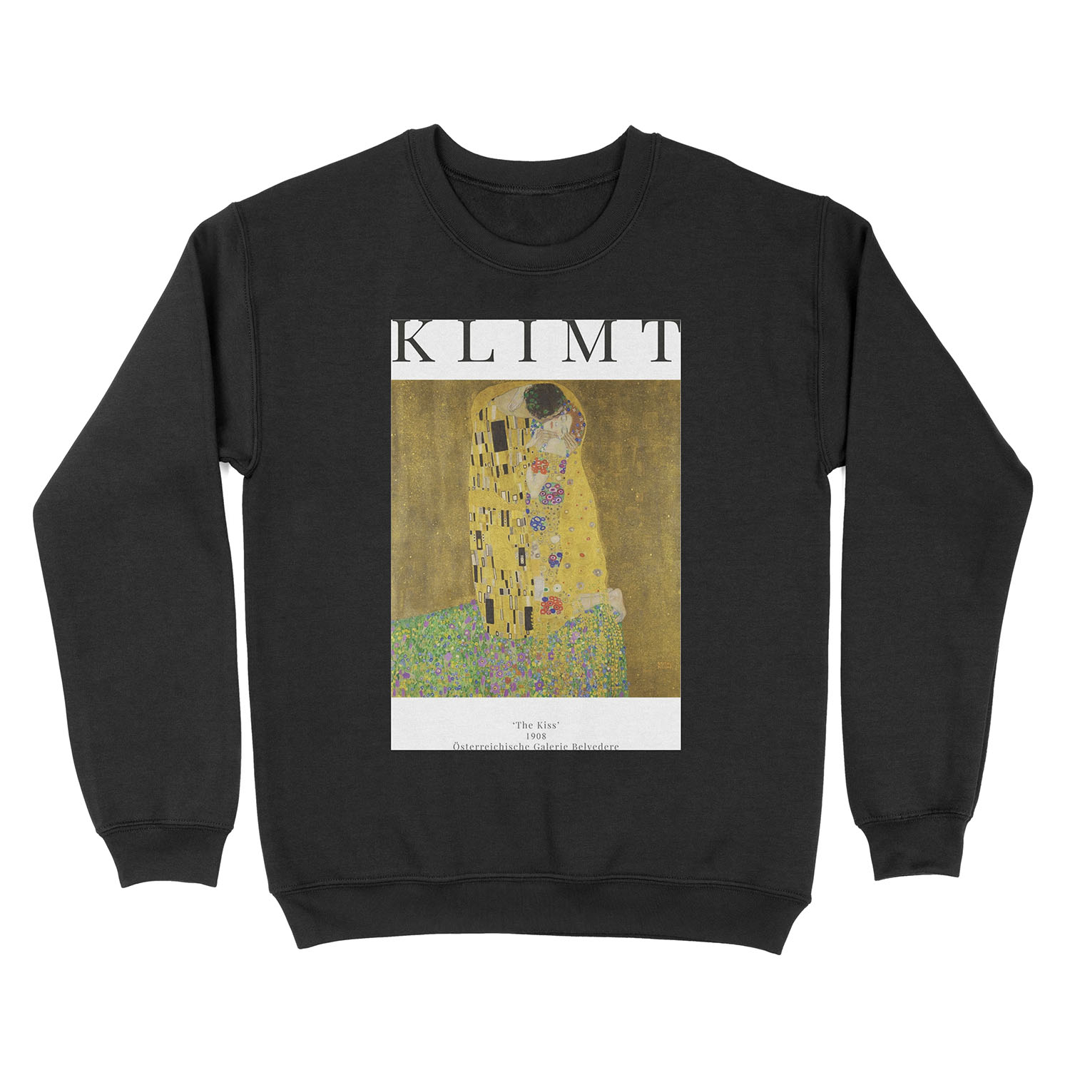 The Kiss - Gustav Klimt - Exhibition Unisex Crewneck Sweatshirt