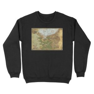 The Lands of Termina - Giclée Map Unisex Crewneck Sweatshirt