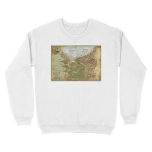 Alternative view of The Lands of Termina - Giclée Map Unisex Crewneck Sweatshirt