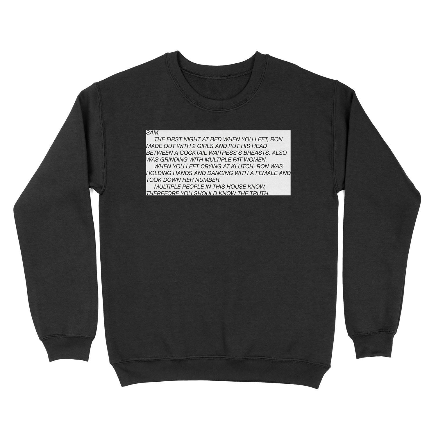the letter Unisex Crewneck Sweatshirt