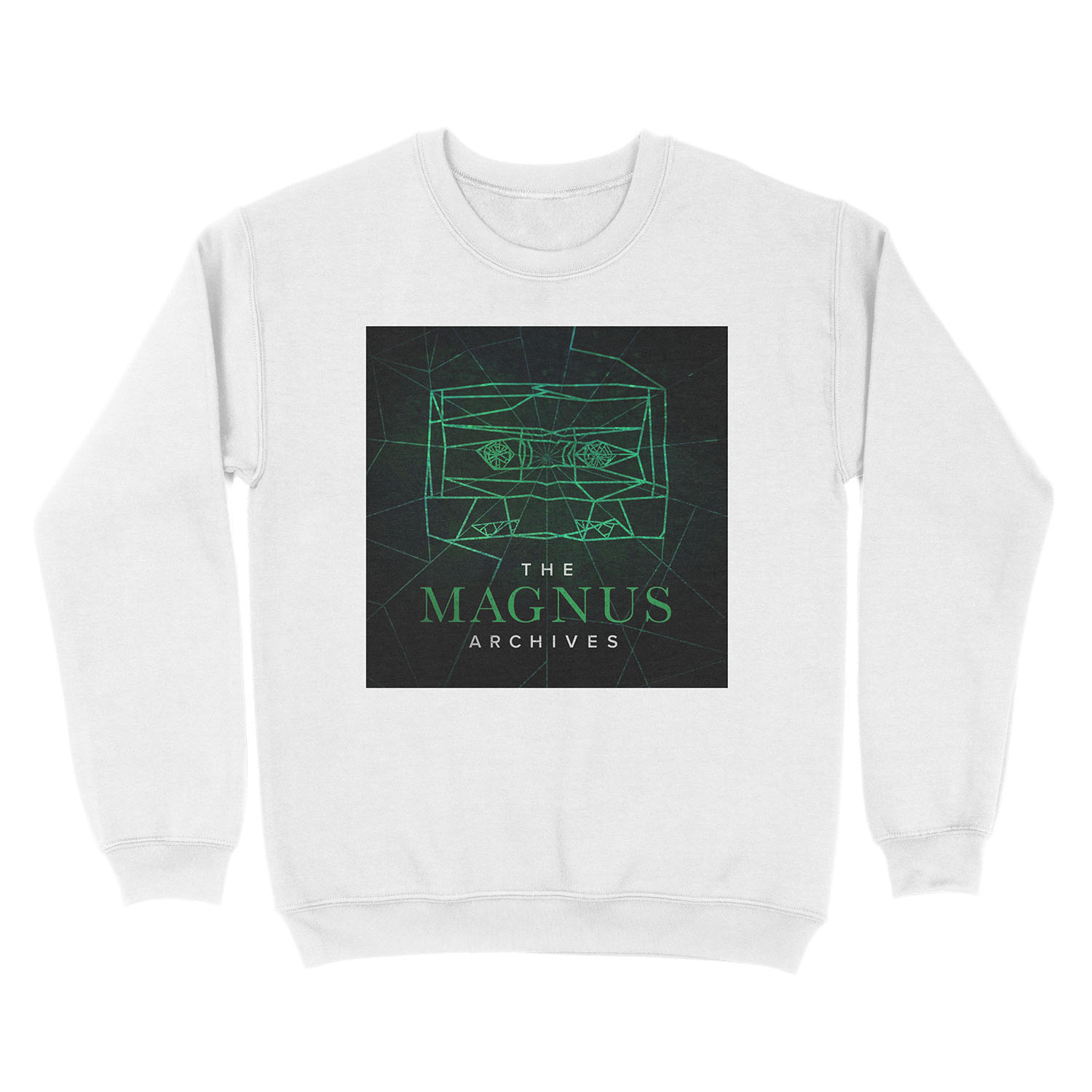 The Magnus Archives Logo (Season 5) (Square Block Logo) Unisex Crewneck Sweatshirt - Image 2