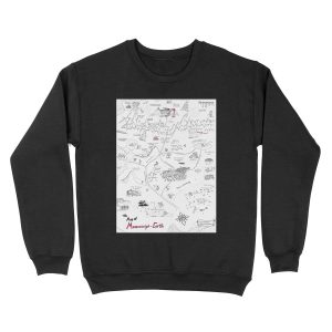 The Map of Manuscript Earth Unisex Crewneck Sweatshirt