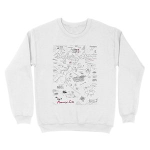 Alternative view of The Map of Manuscript Earth Unisex Crewneck Sweatshirt