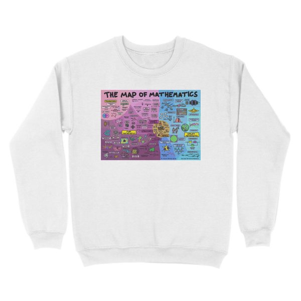 The Map of Mathematics Unisex Crewneck Sweatshirt - Image 2