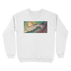 Alternative view of The Messenger - Fox Yokai TeaKitsune Unisex Crewneck Sweatshirt