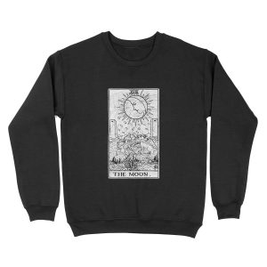 The Moon Tarot Card - Major Arcana - fortune telling - occult Unisex Crewneck Sweatshirt