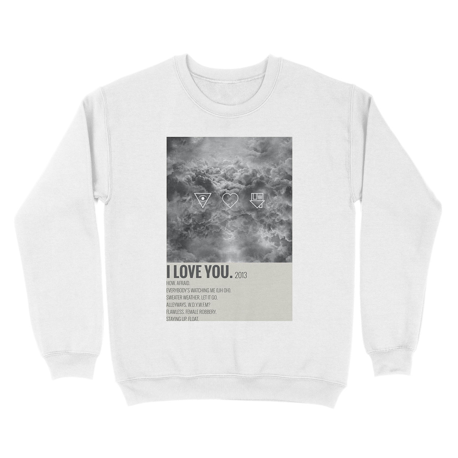 the neighbourhood i love you album Unisex Crewneck Sweatshirt - Image 2