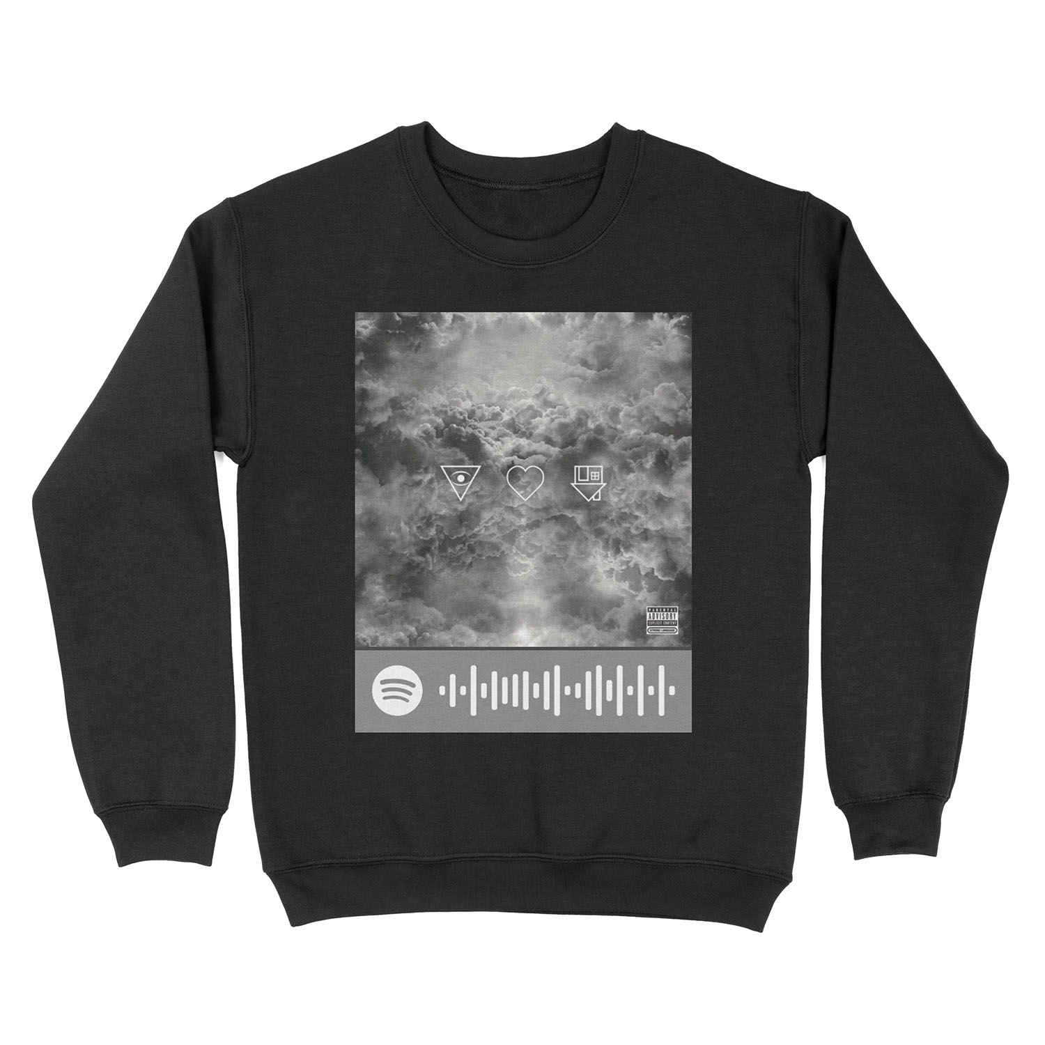 The Neighbourhood Sweater Weather Spotify scan tag Unisex Crewneck Sweatshirt