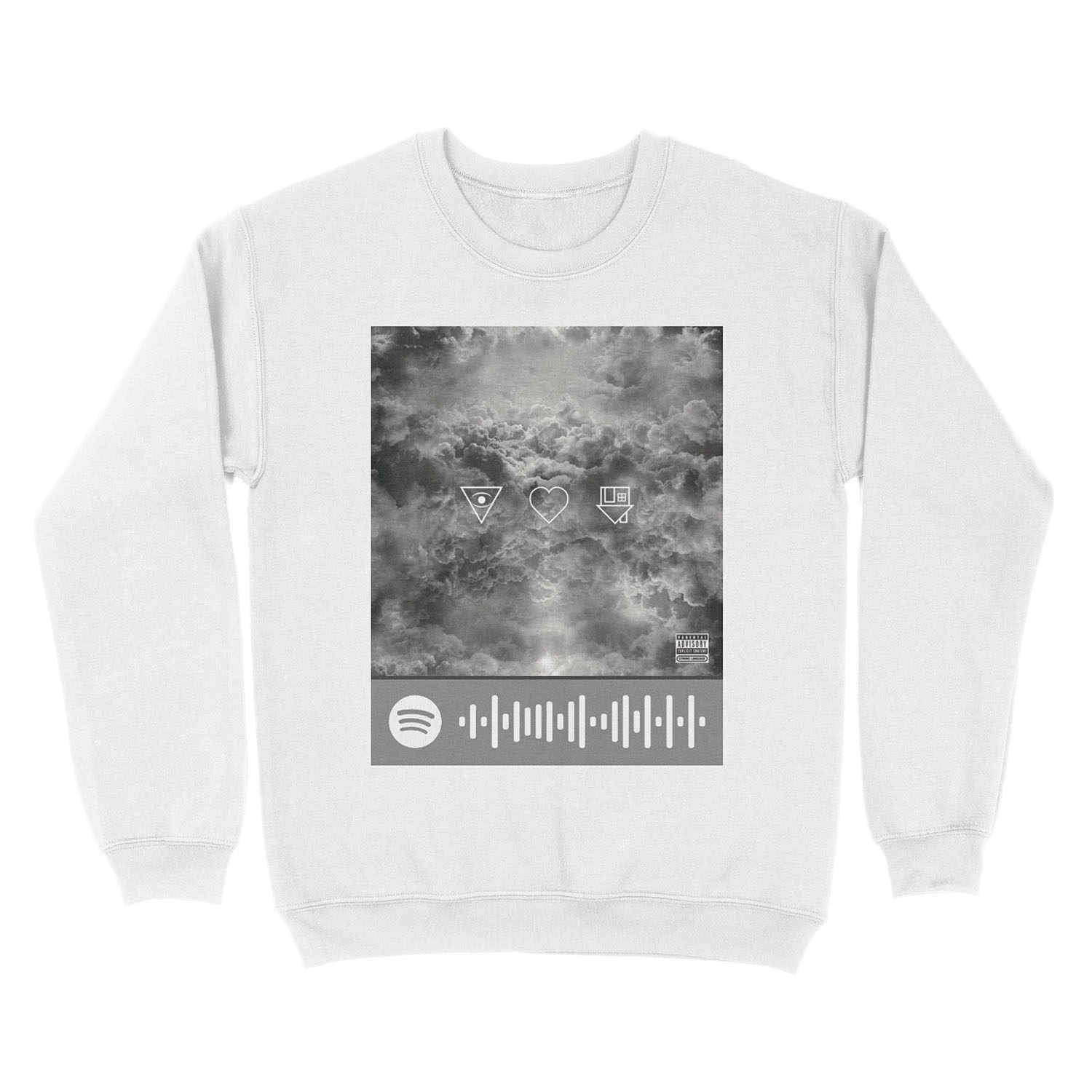 The Neighbourhood Sweater Weather Spotify scan tag Unisex Crewneck Sweatshirt - Image 2